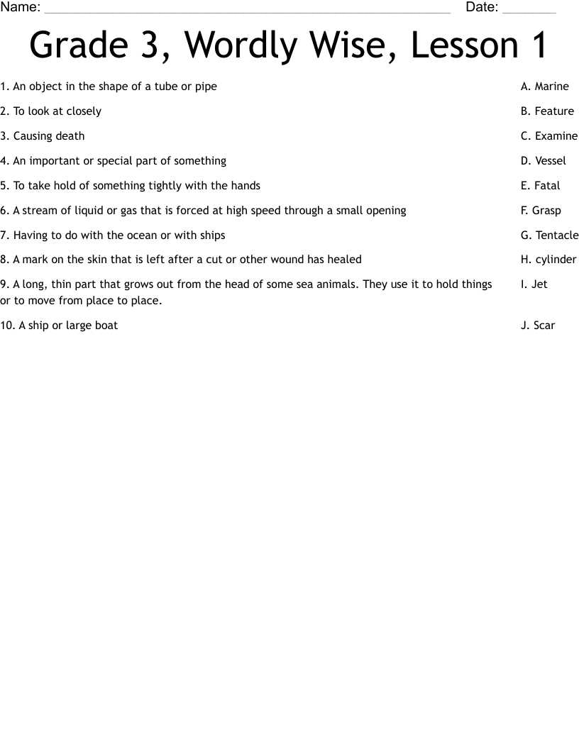 wordly wise 3000 book 8 lesson 1 answers