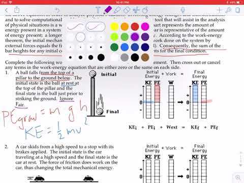 work energy calculations the physics classroom answers