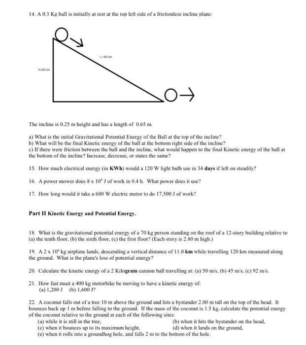 work energy calculations the physics classroom answers