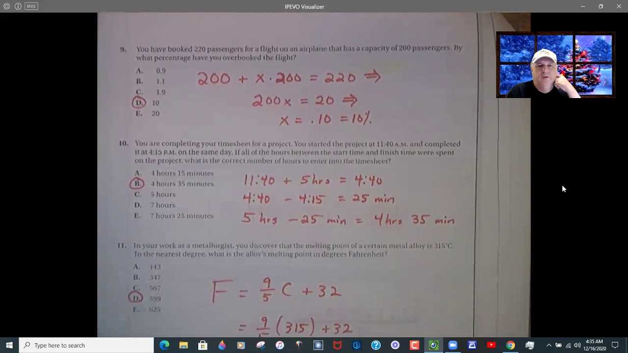 workkeys applied mathematics practice test answers