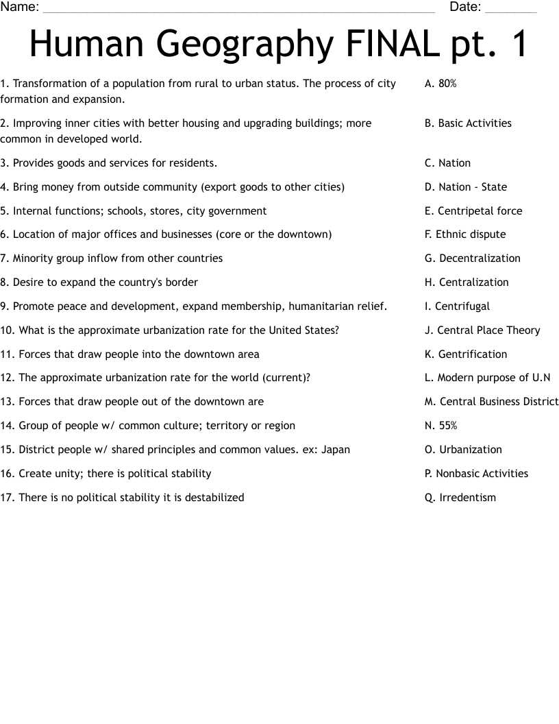 world geography semester 1 exam answers