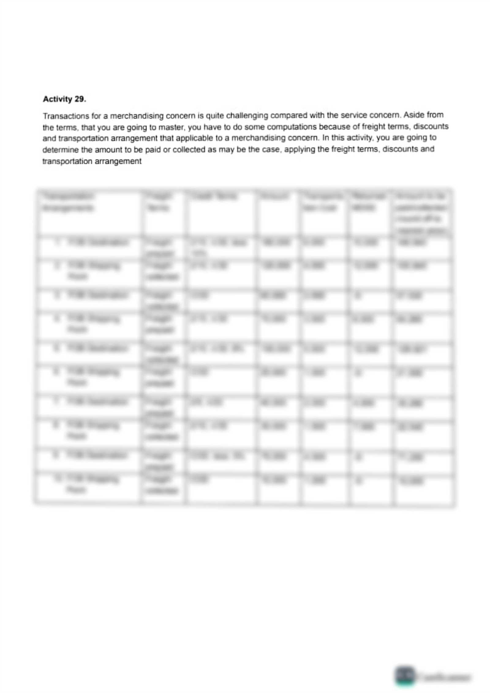 acc111 exam one answer key