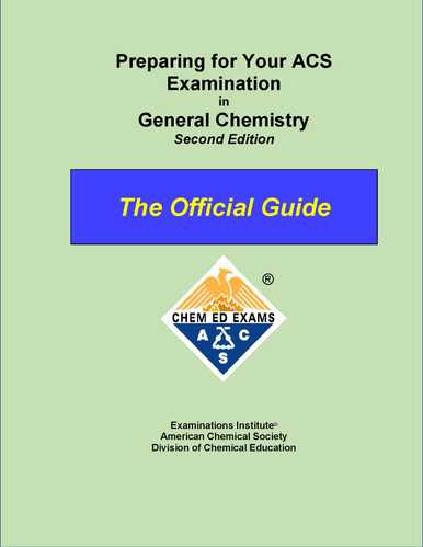 acs organic chemistry exam 2025 answer key