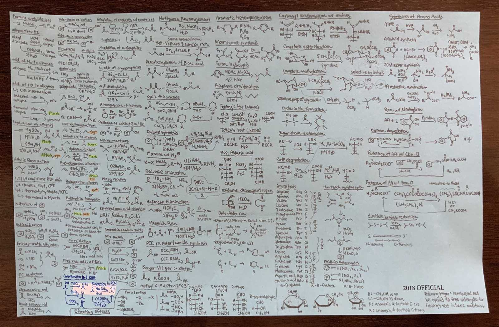 acs organic chemistry exam answer key