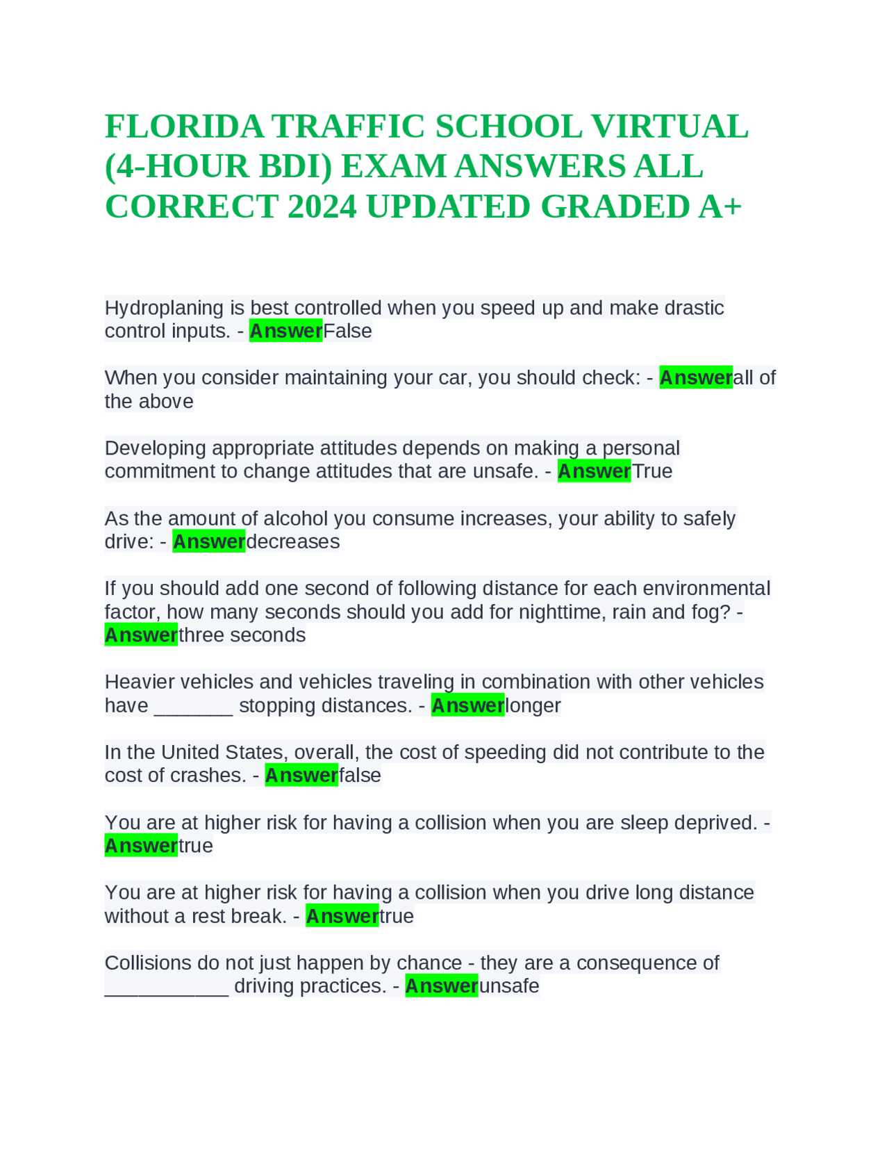 bdi course final exam answers