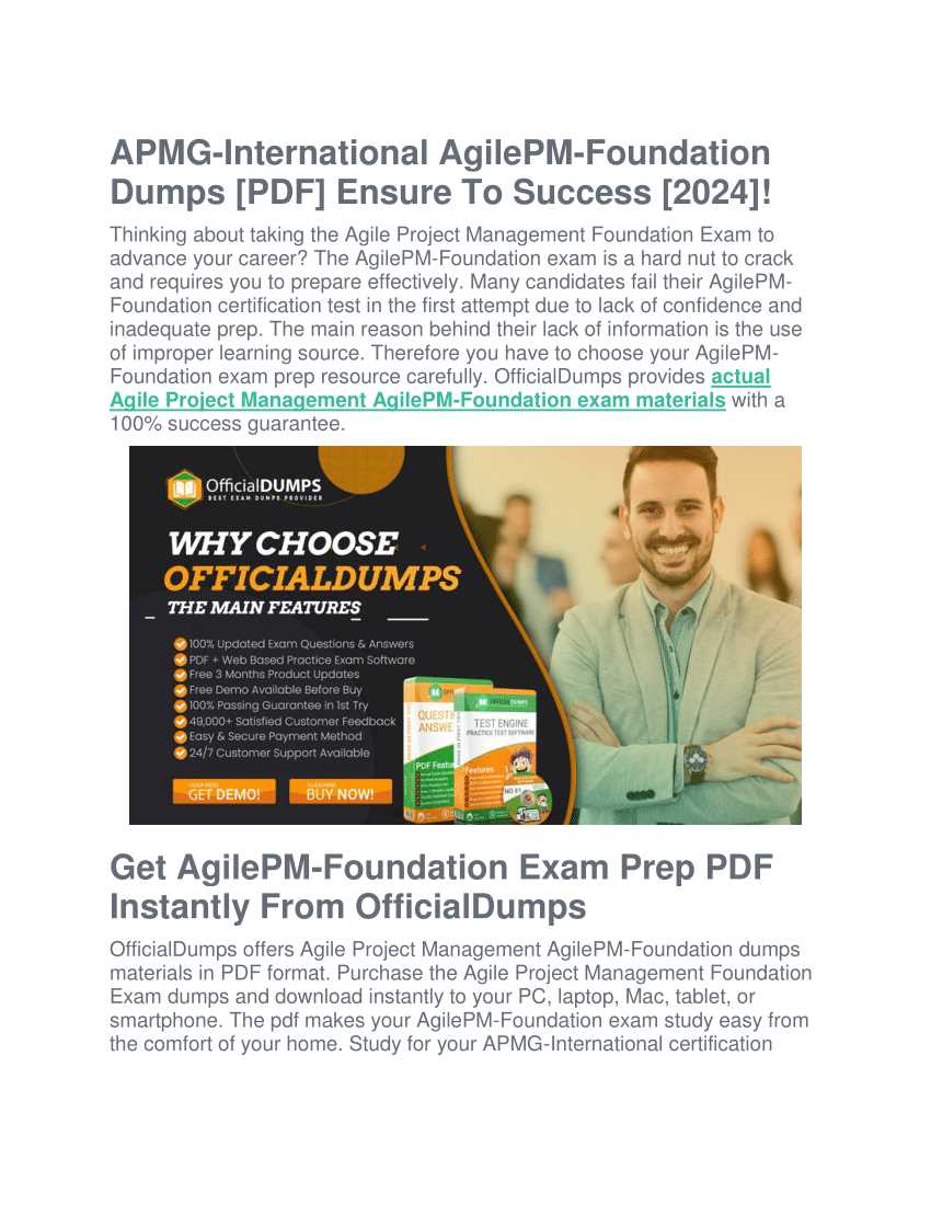 agilepm foundation exam questions and answers