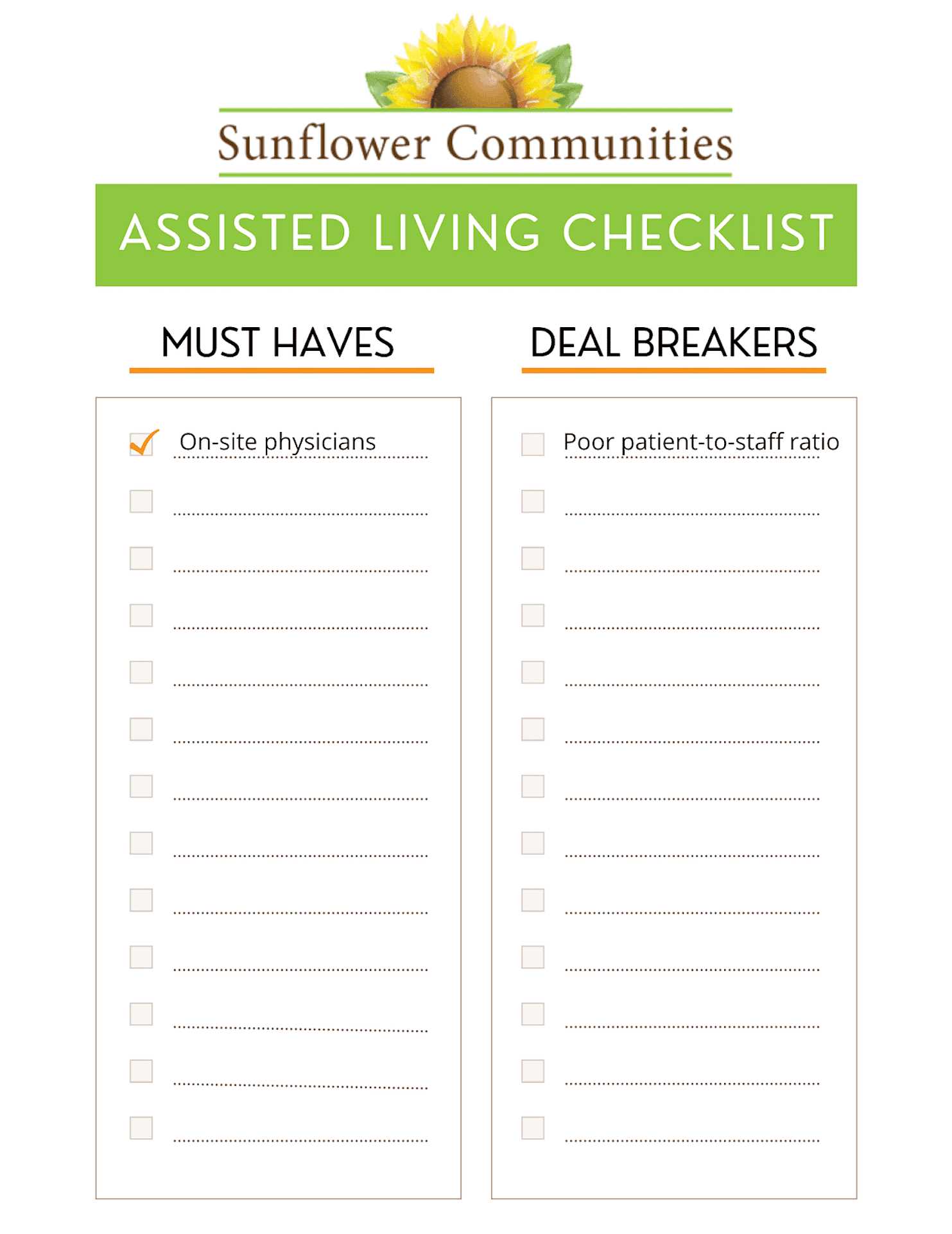 service plans for assisted living facilities exam answers