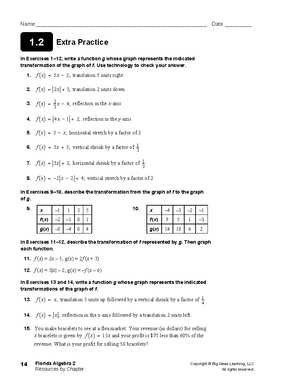 algebra 2 extra practice answers