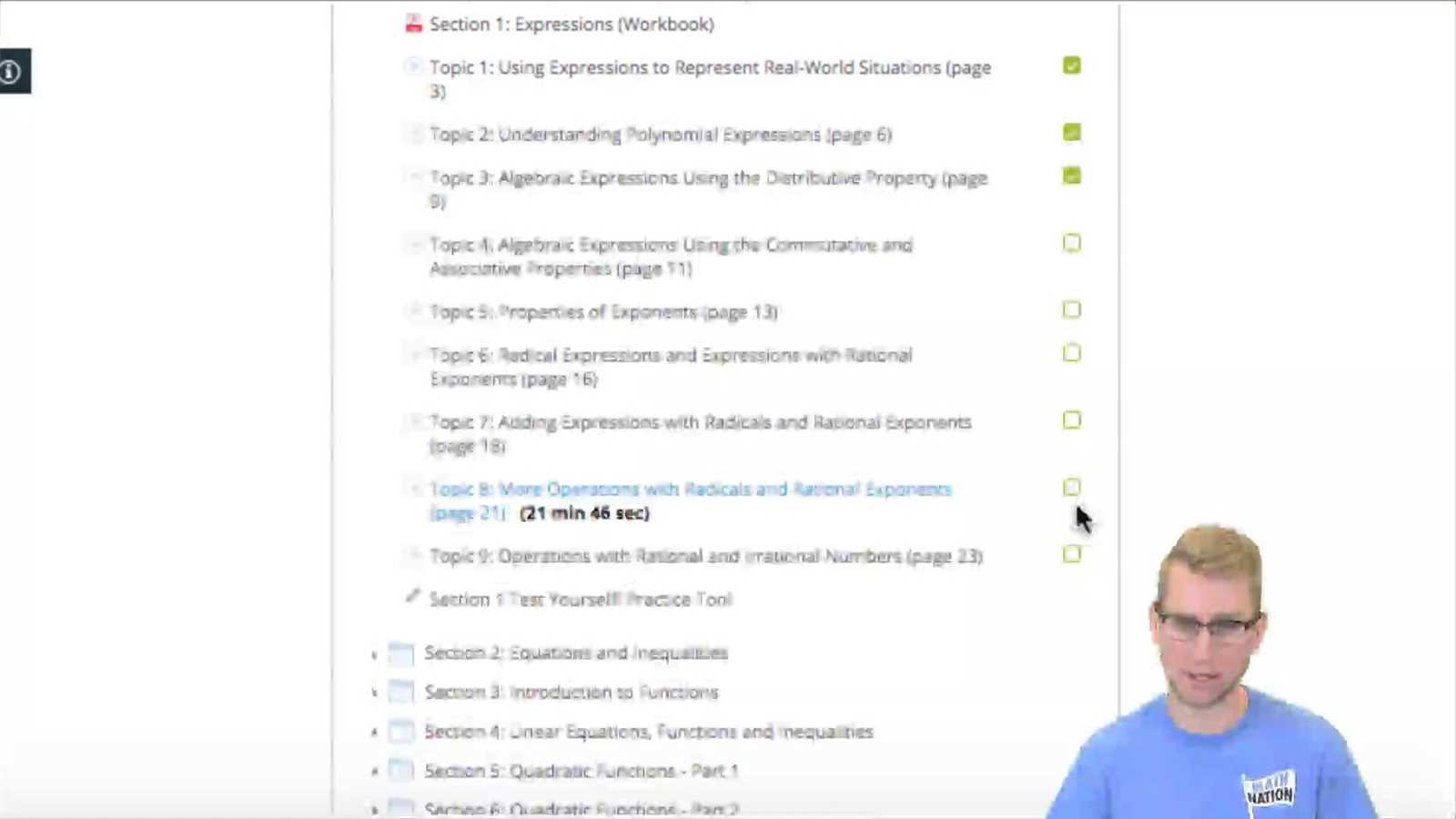 algebra nation workbook answers section 1