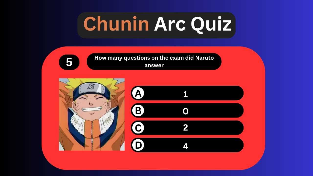 all chunin exam answers