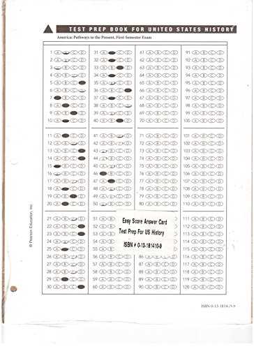 american history exam answers