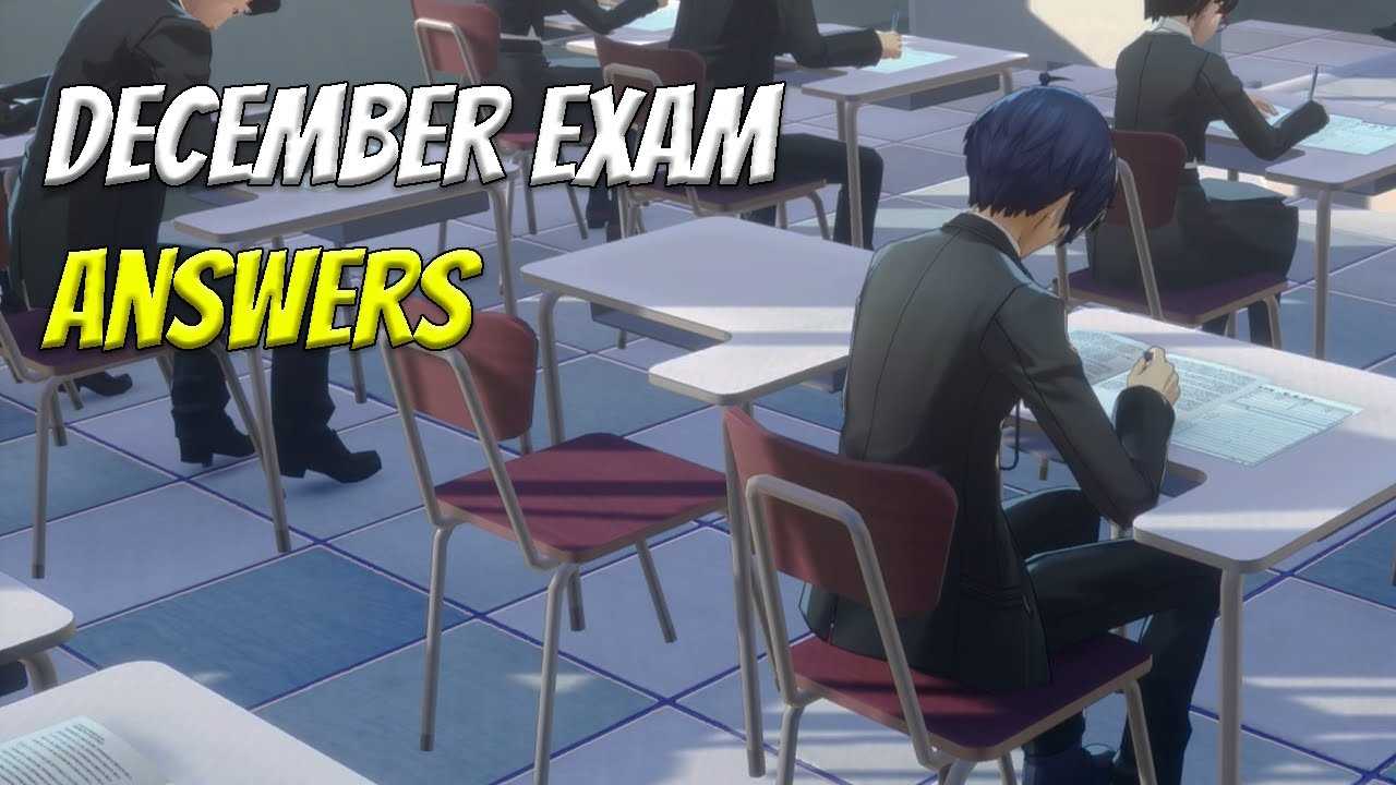 persona 3 reload second exam answers