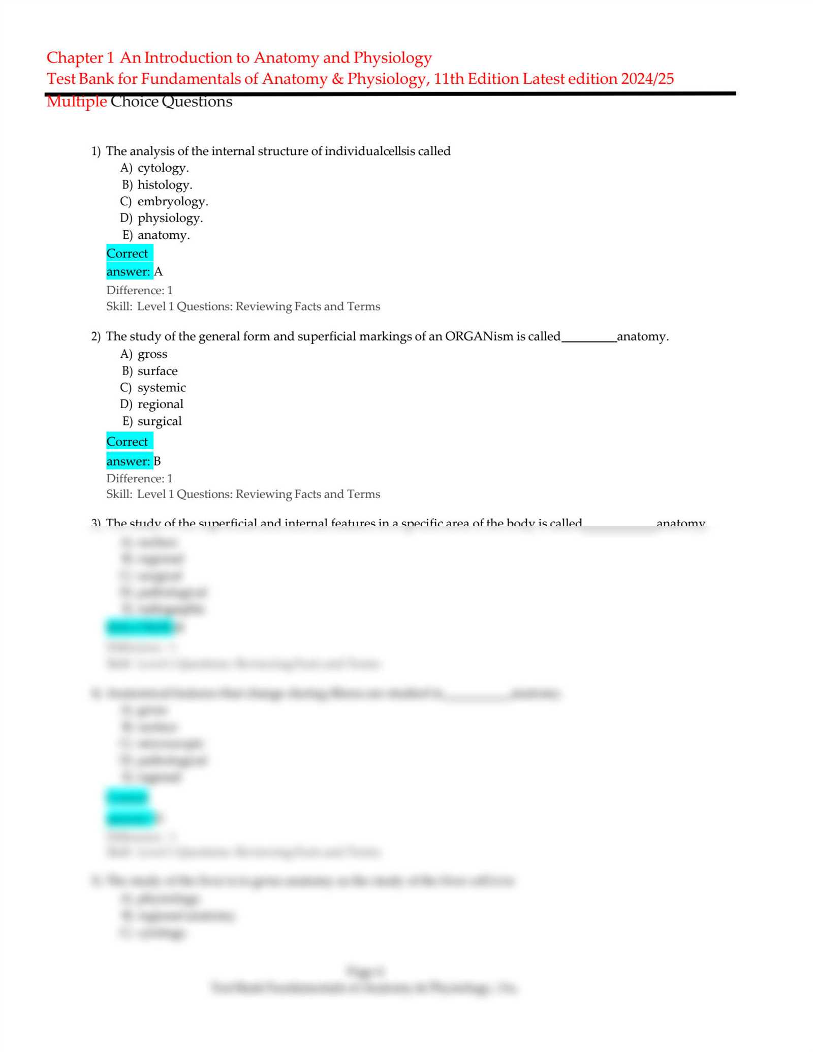 an introduction to anatomy and physiology chapter 1 answers