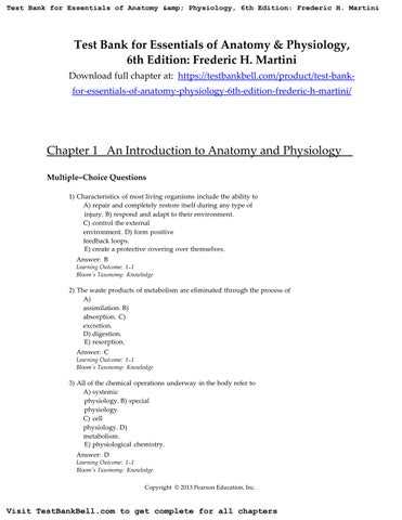 an introduction to anatomy and physiology chapter 1 answers