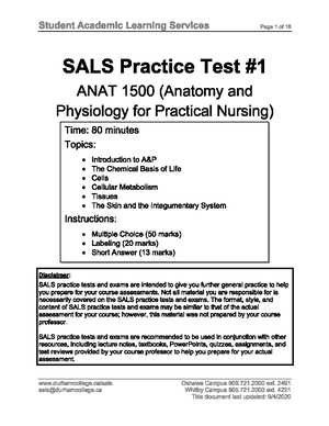 anatomy and physiology final exam practice test