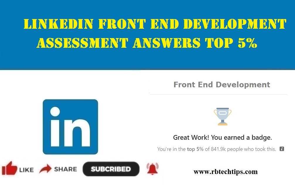 answers to linkedin learning exam