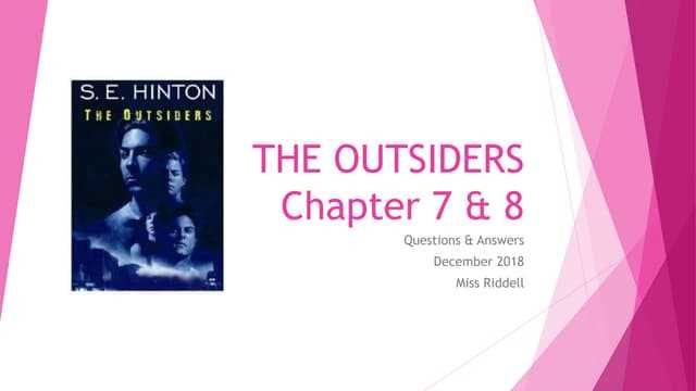 answers to the outsiders chapter questions