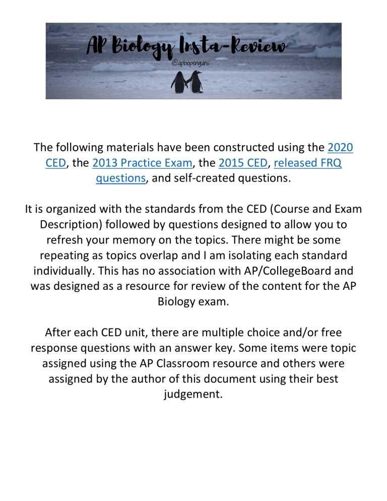 ap biology exam review guide 2013 answer key