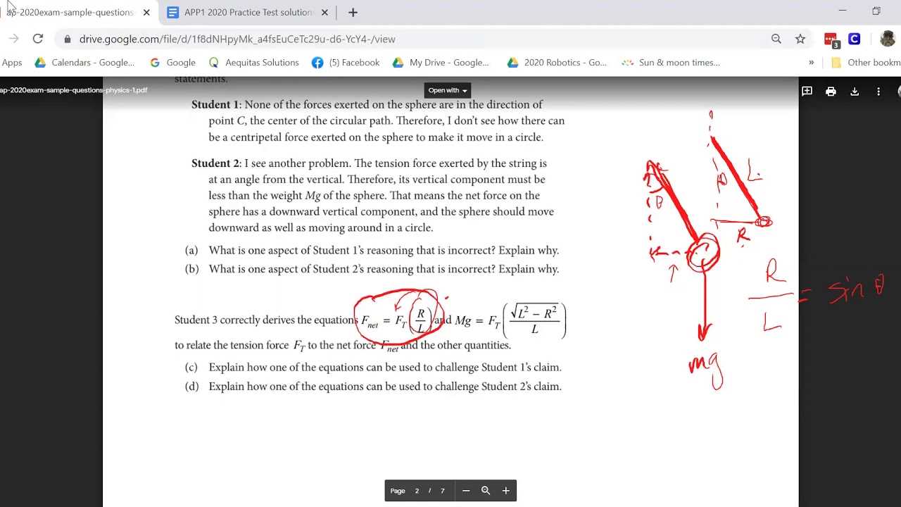 ap physics 1 2025 practice exam 1 mcq answers