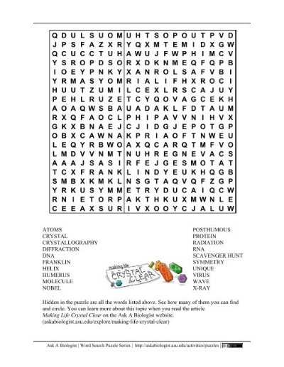 atoms word search puzzle answers