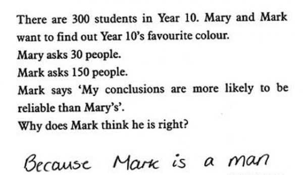 funny exam answers uk