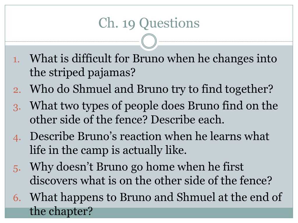 the boy in the striped pajamas book questions and answers