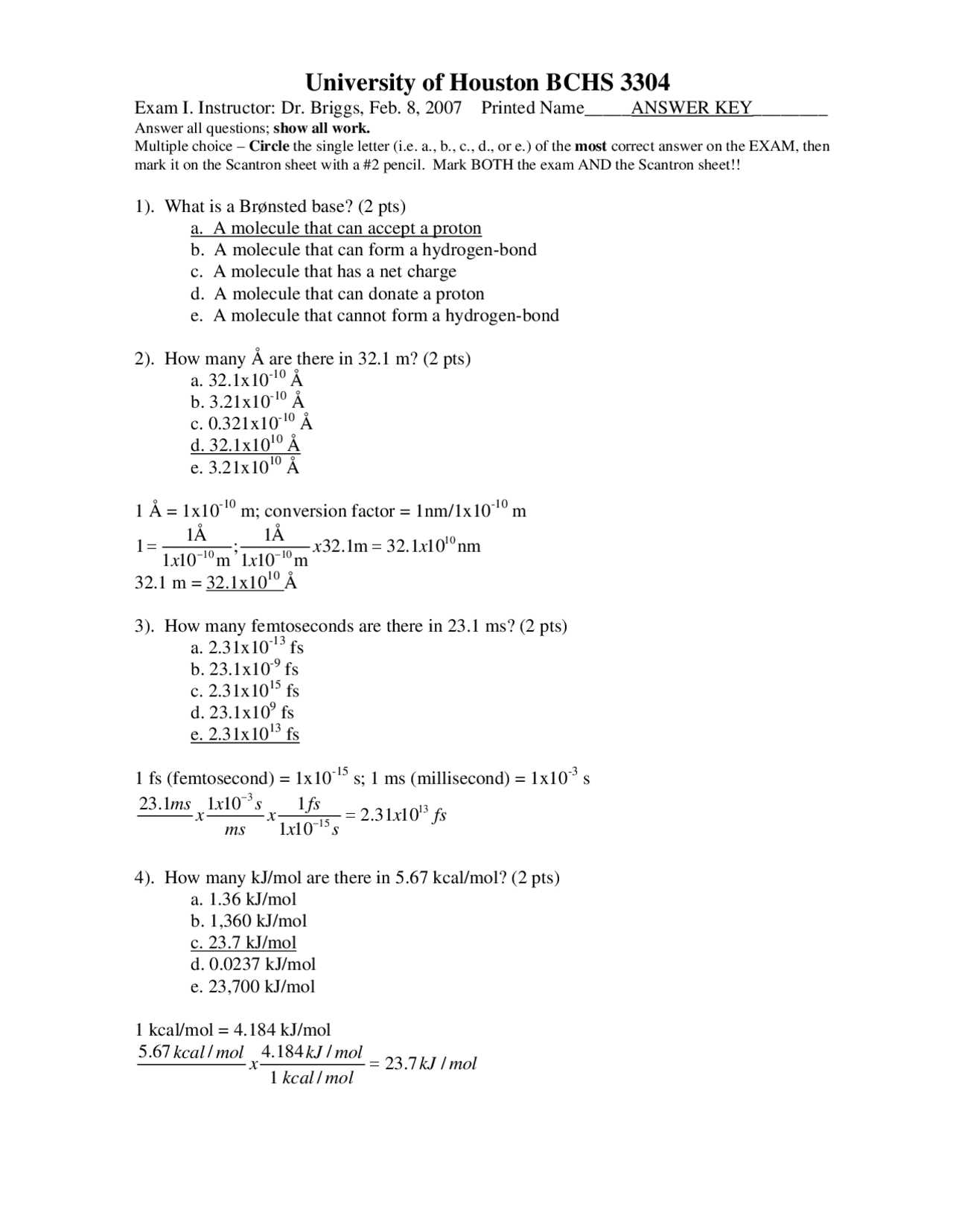 biochemistry exam questions and answers