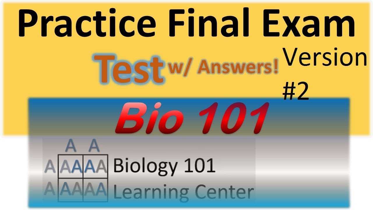 biology a final exam review answers