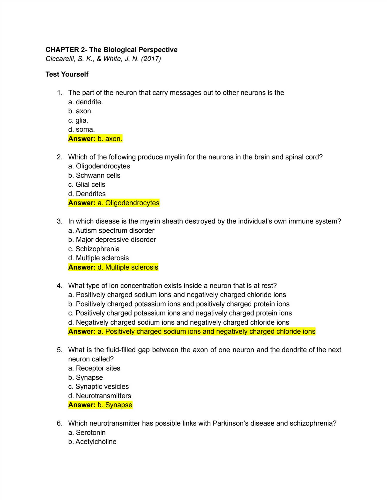 biology chapter 23 assessment answers