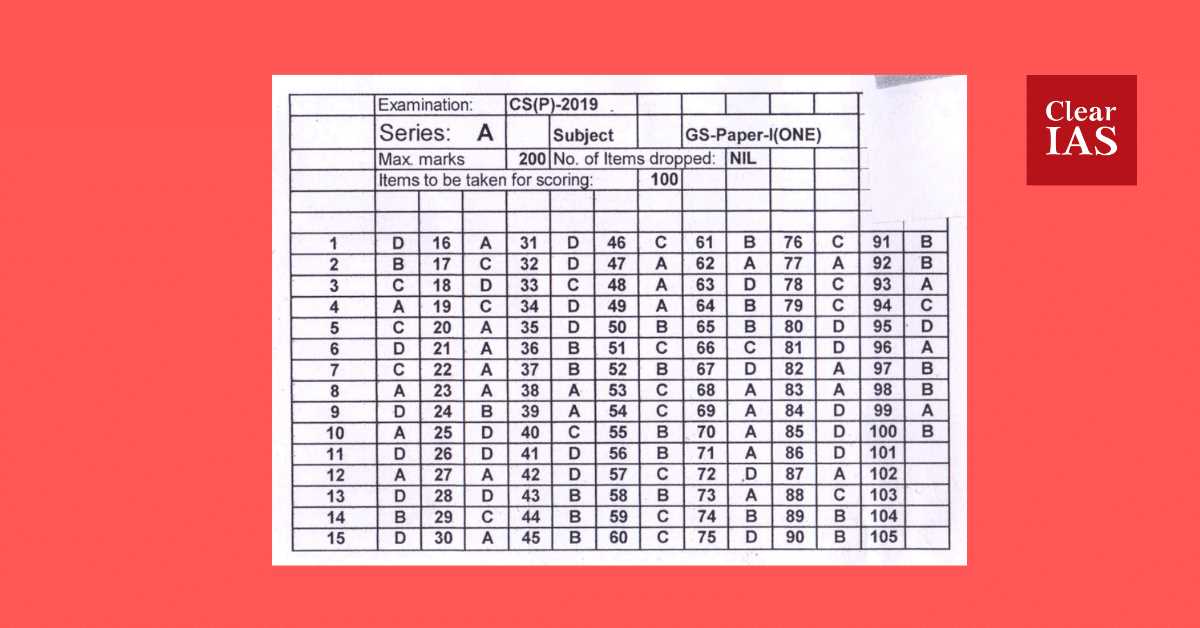 ias exam questions with answers