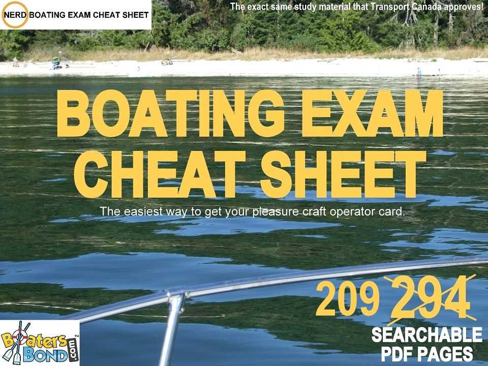 boater exam chapter 4 quiz answers