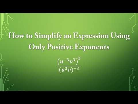 simplify. write your answers without exponents.