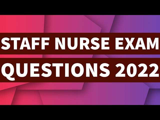 nursing exam preparation questions and answers