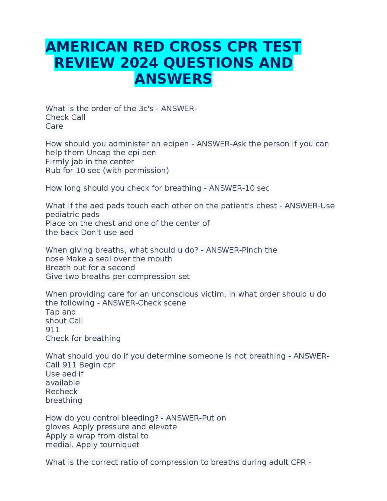 red cross emr exam answers