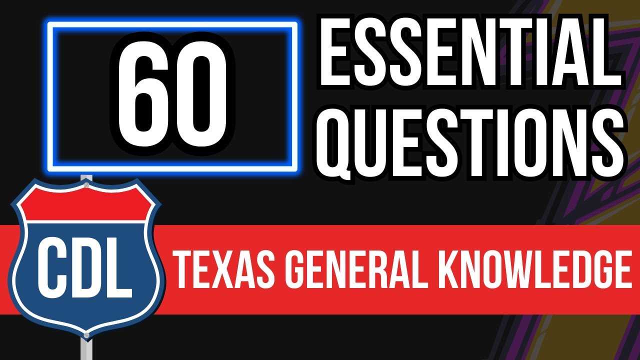 cdl general knowledge test questions and answers free