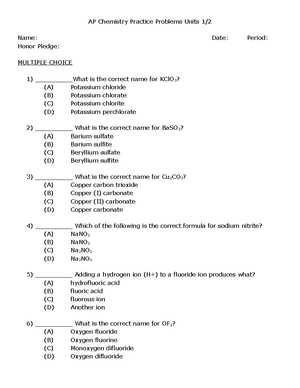 chemistry 121 exam 1