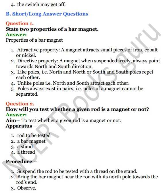 chemistry chapter 7 test answer key