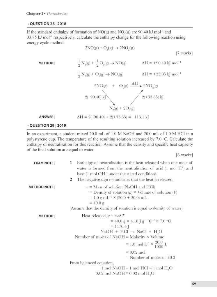 chemistry semester 2 exam answers