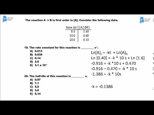 chemistry unit 5 test answers