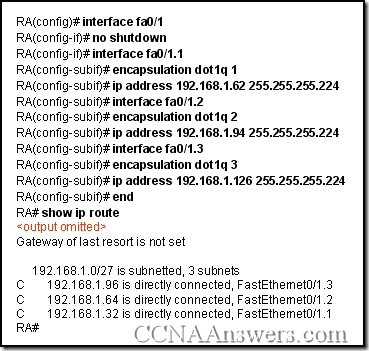 cisco ccna 3 final exam answers