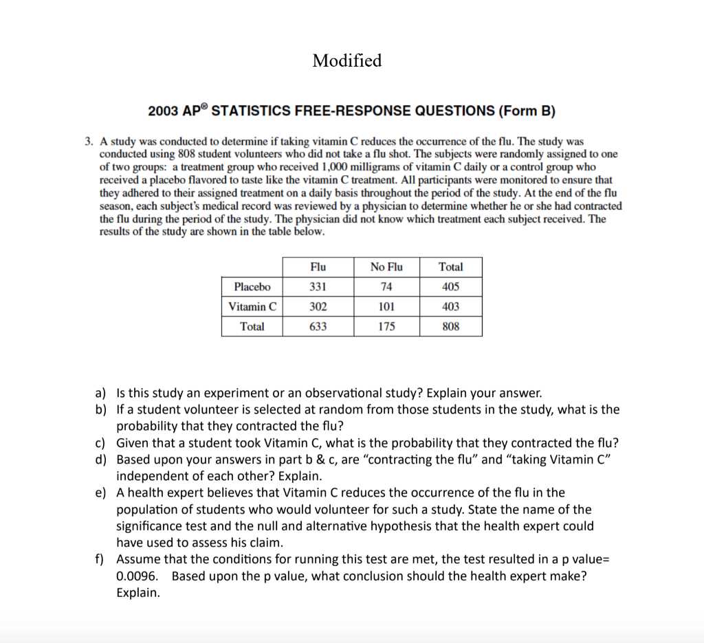 ap stats 2006 free response answers