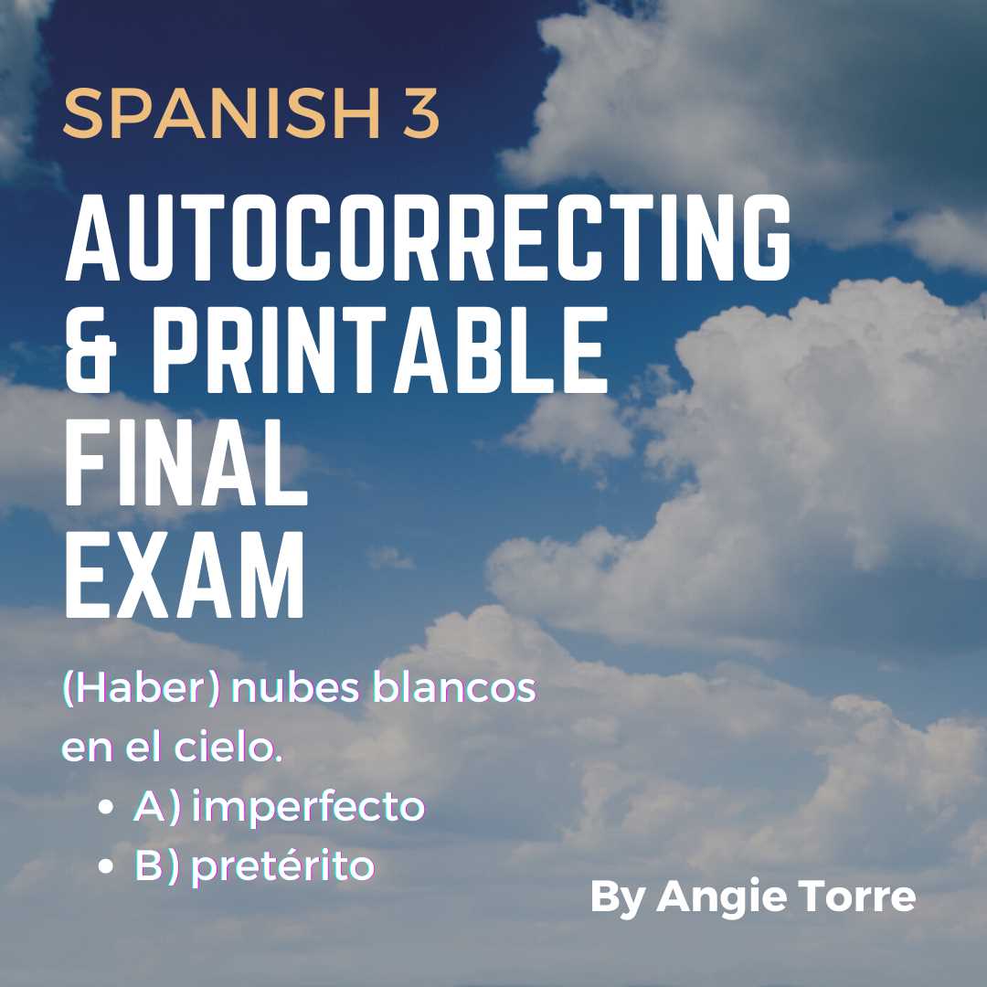 spanish 3 midterm exam