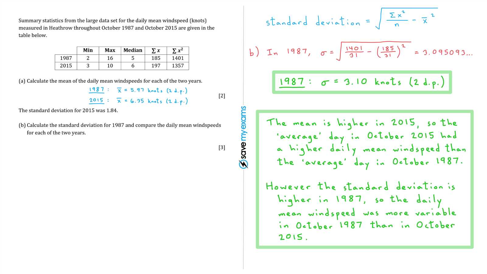 statistics exam 3 answers