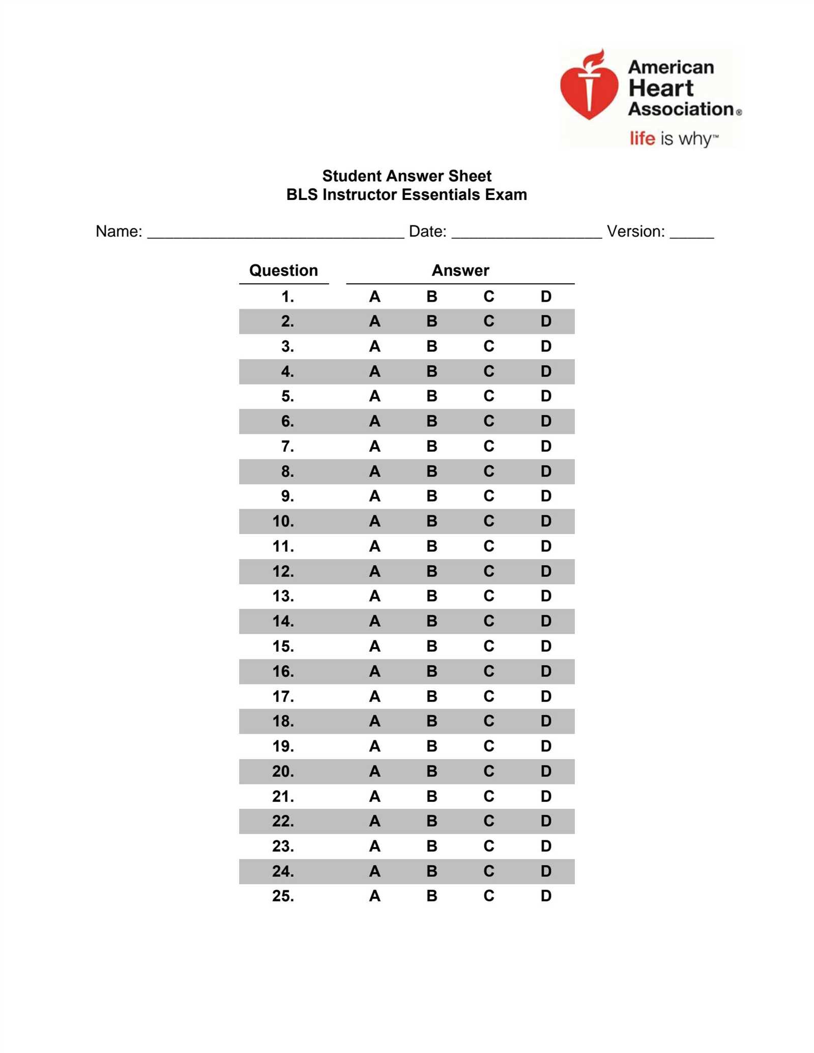 bls instructor essentials exam answers