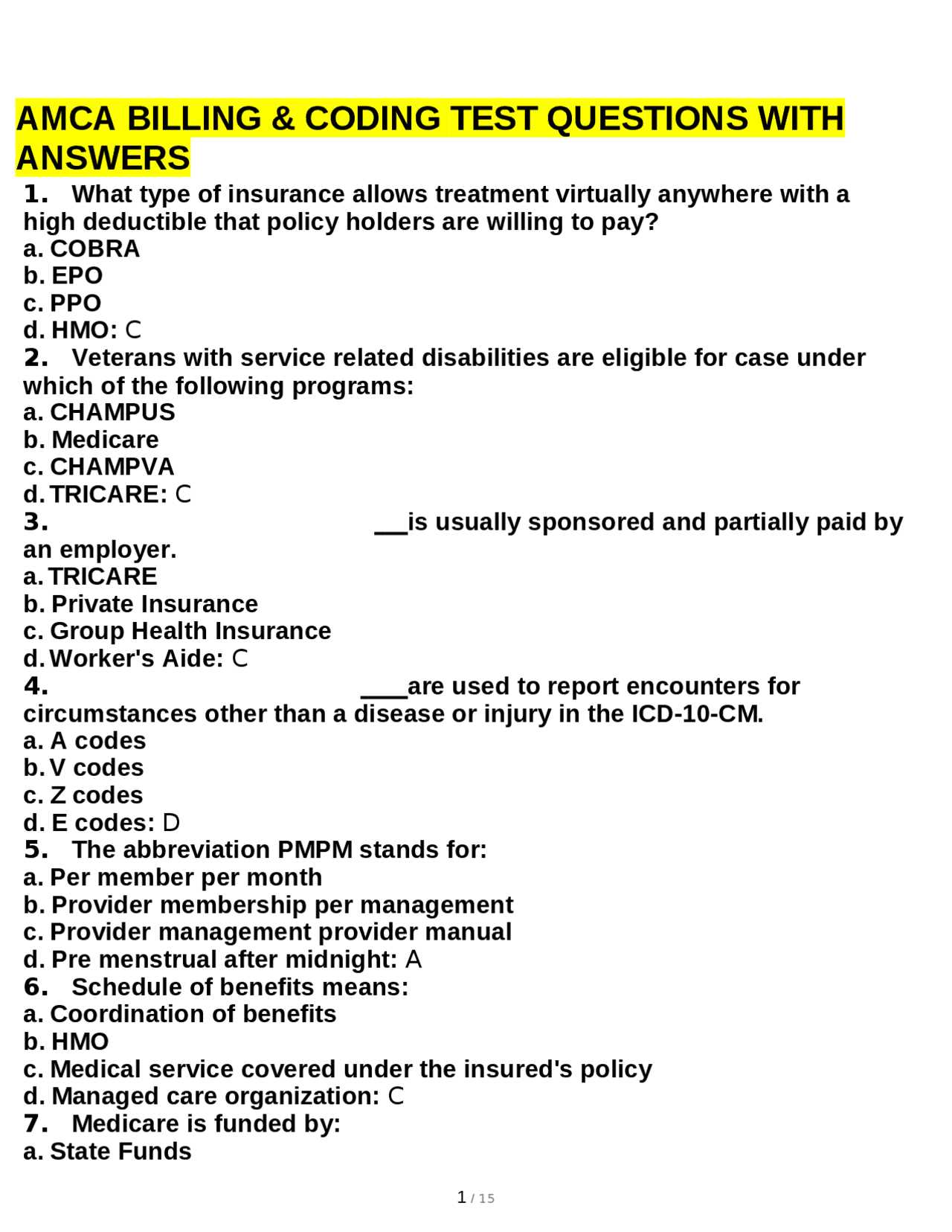 coding exam questions and answers