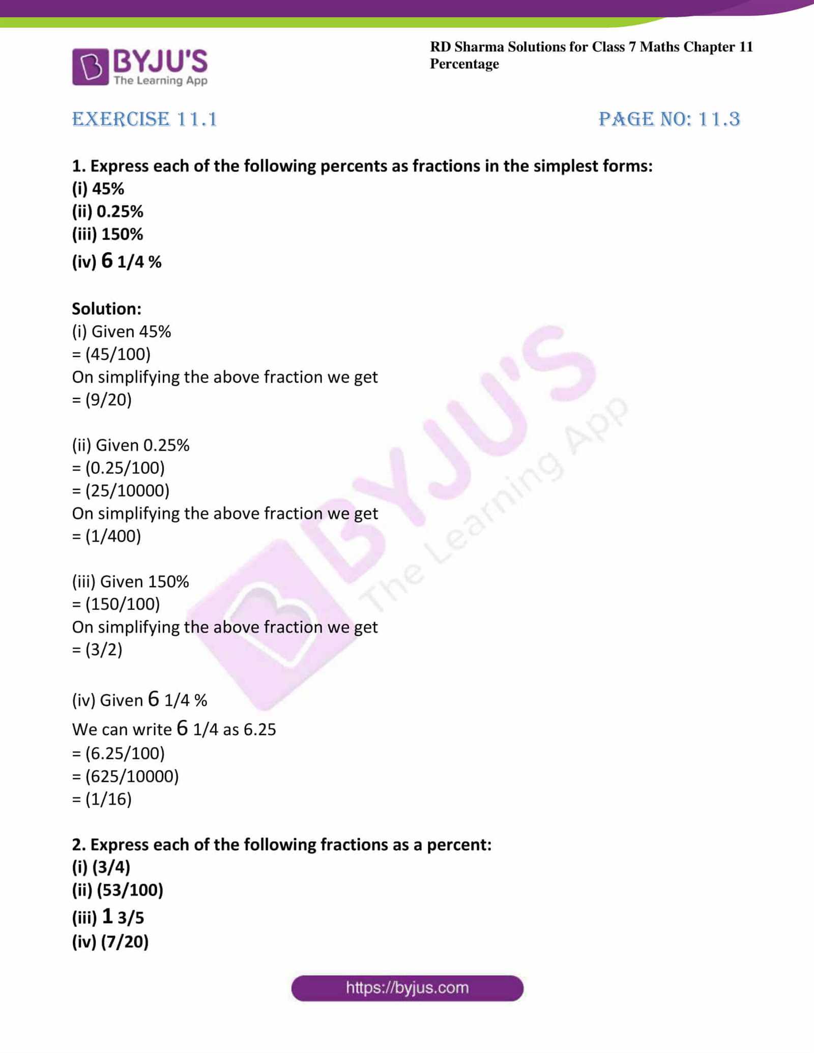 course 2 chapter 2 percents answer key