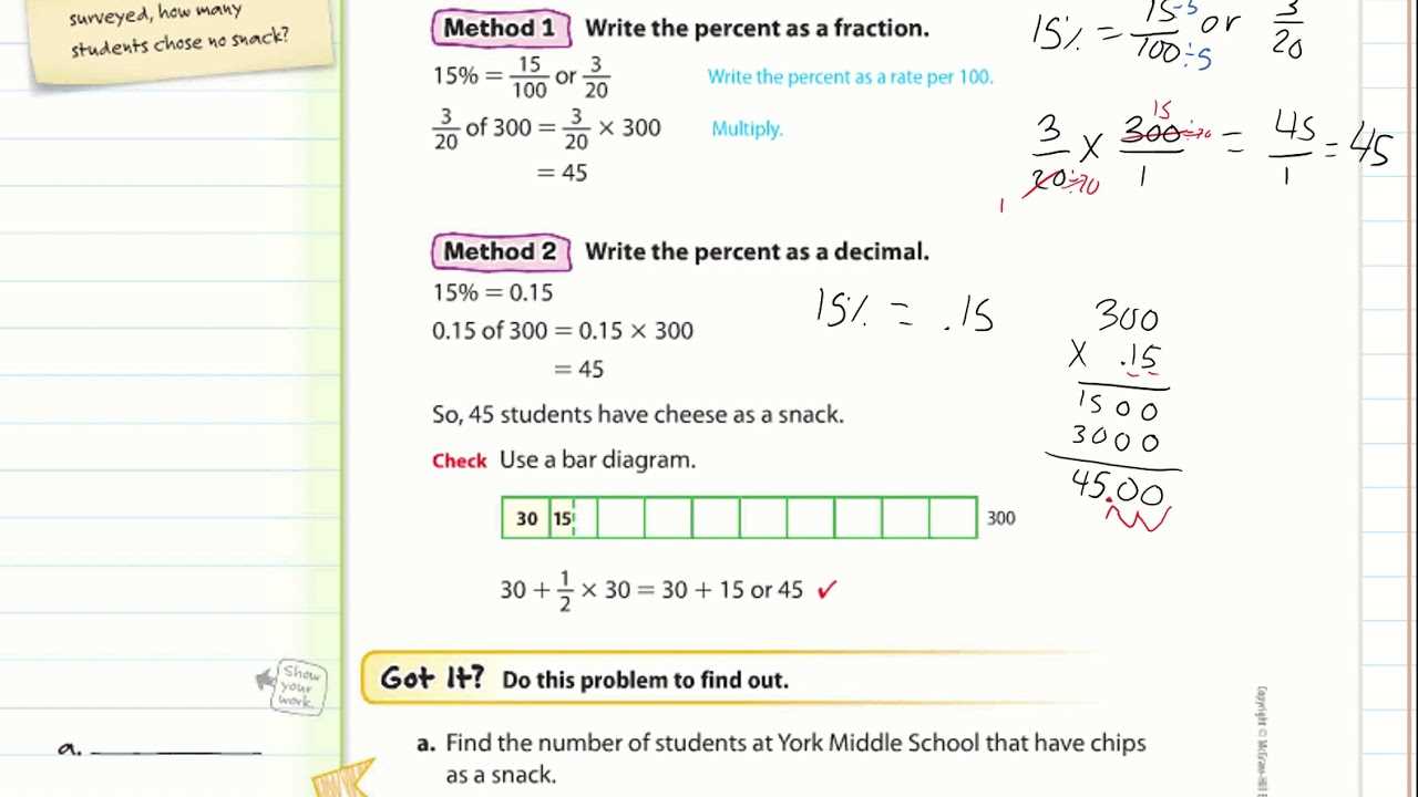 course 2 chapter 2 percents answer key