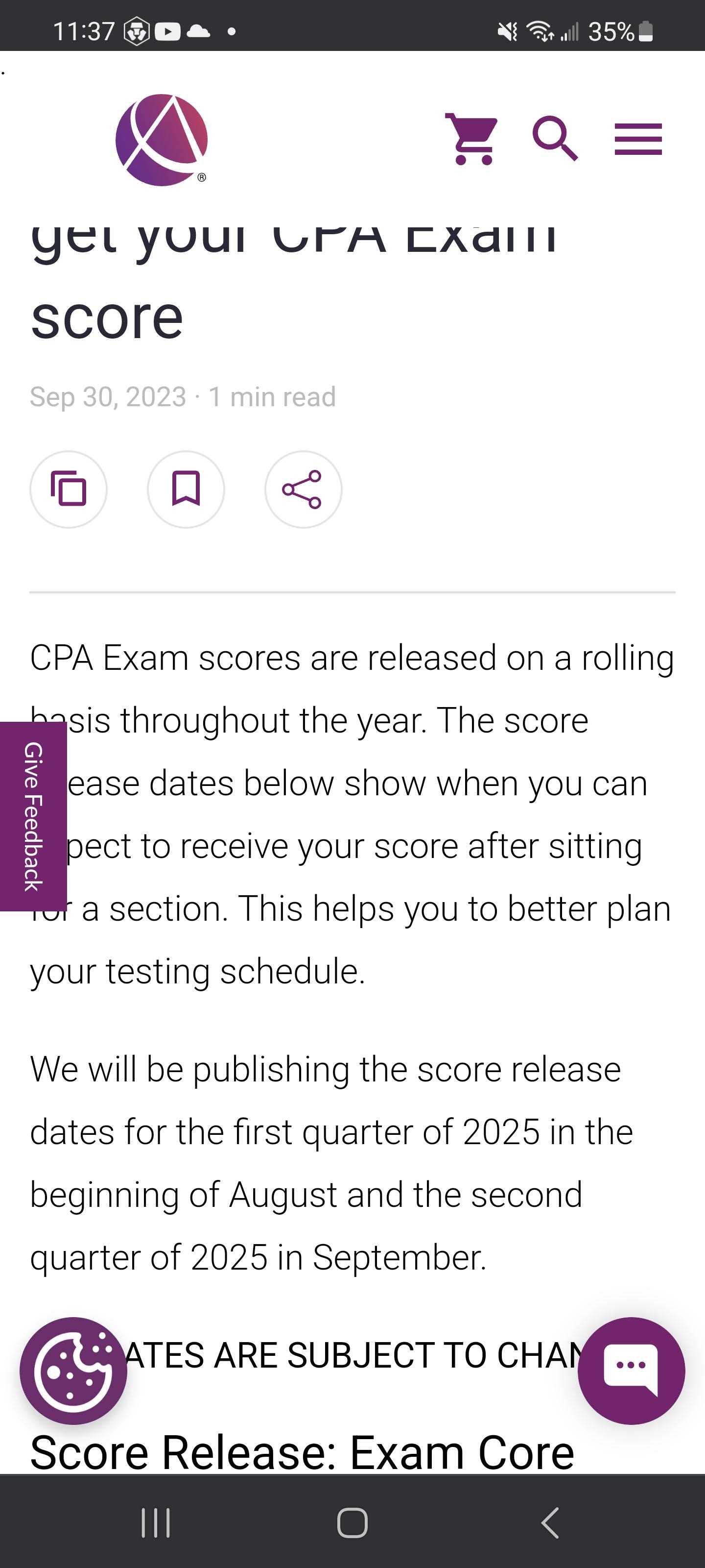 cpa exam blackout months