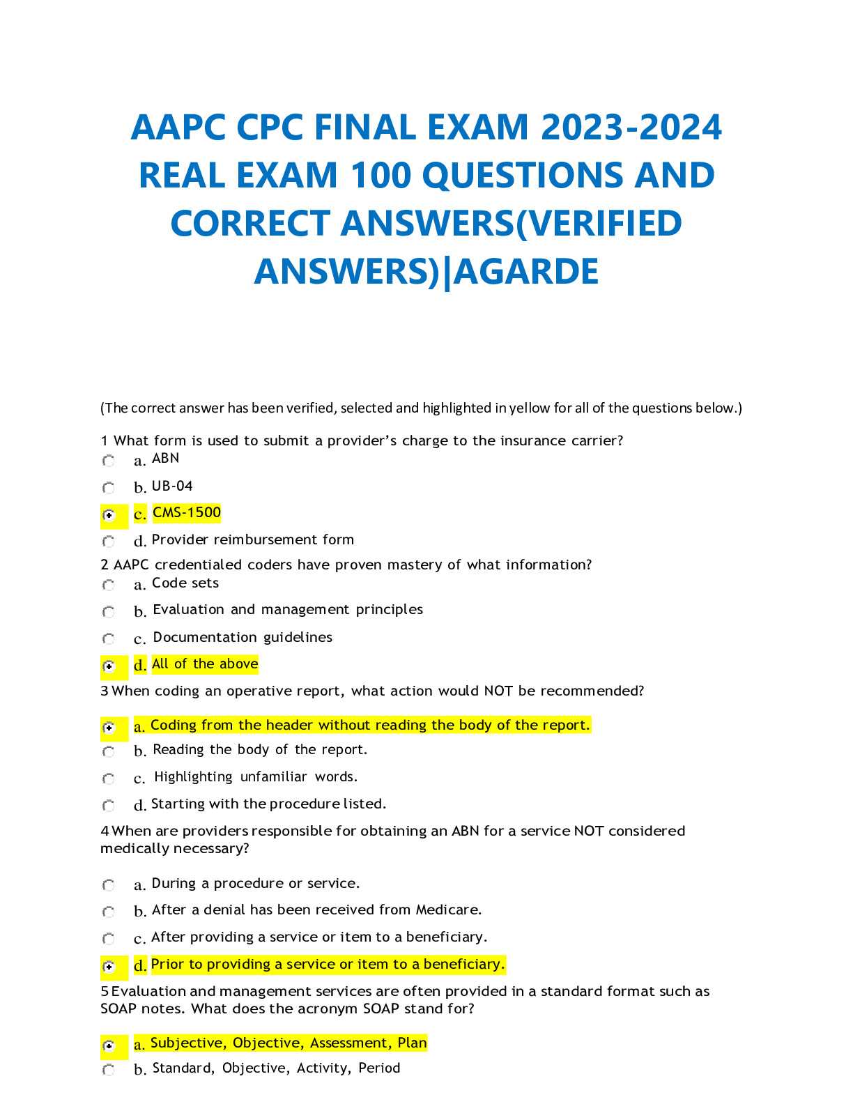 cpc exam questions 2025