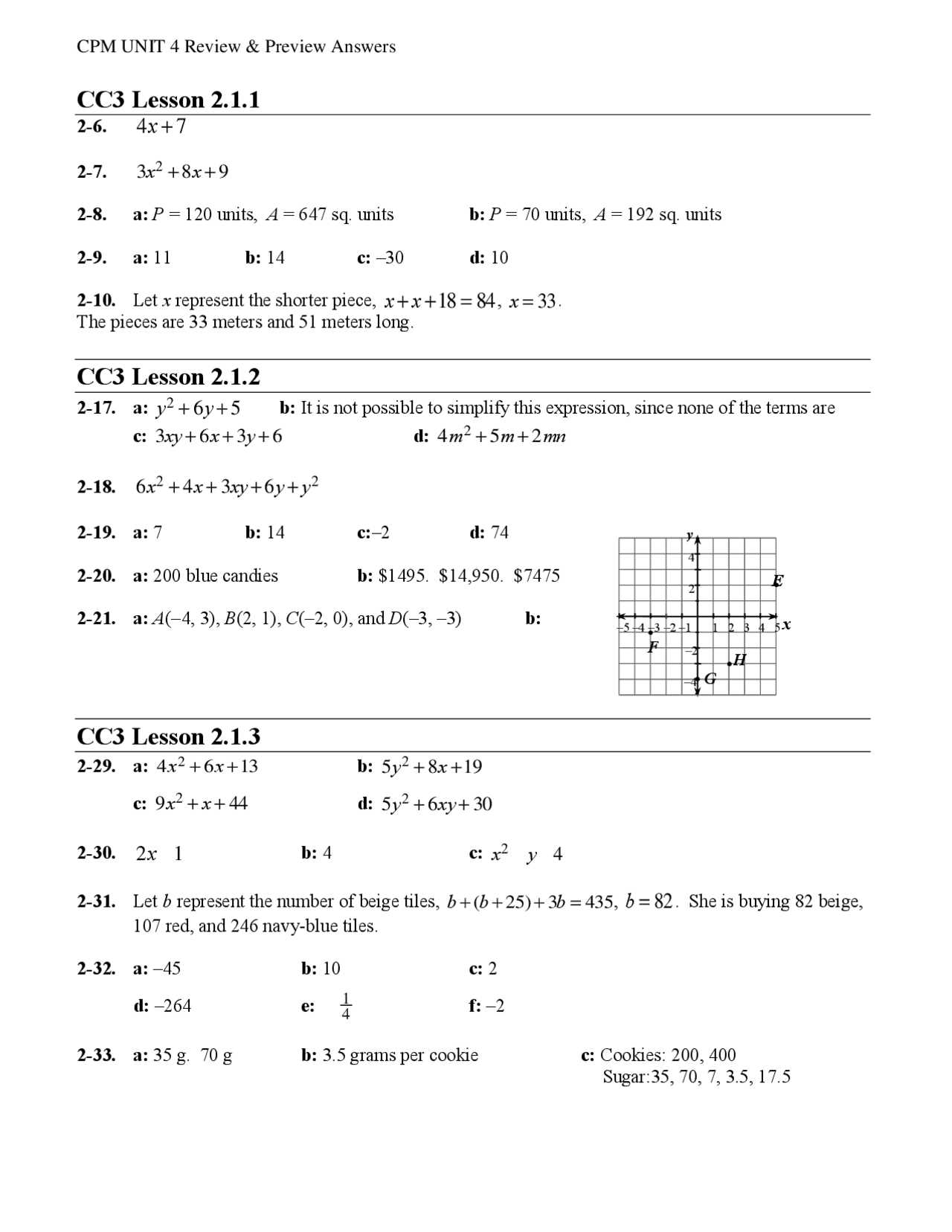 cpm cc3 chapter 3 answers